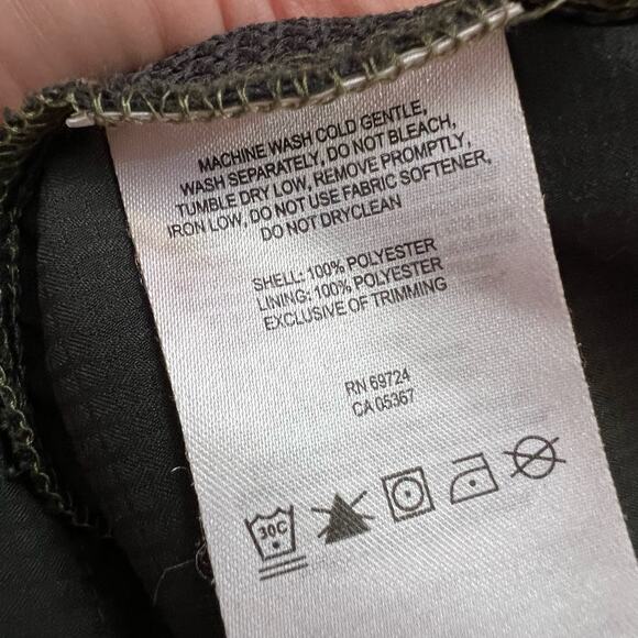 Columbia Jacket Mens Medium Quarter Snap Lightweight Gren Coat - Picture 5 of 8